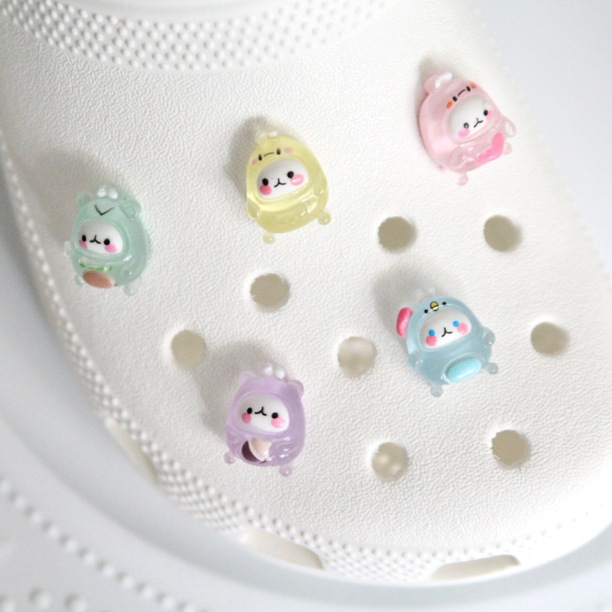 Cute Costume Bunny Jelly Clear Croc | shoe charms