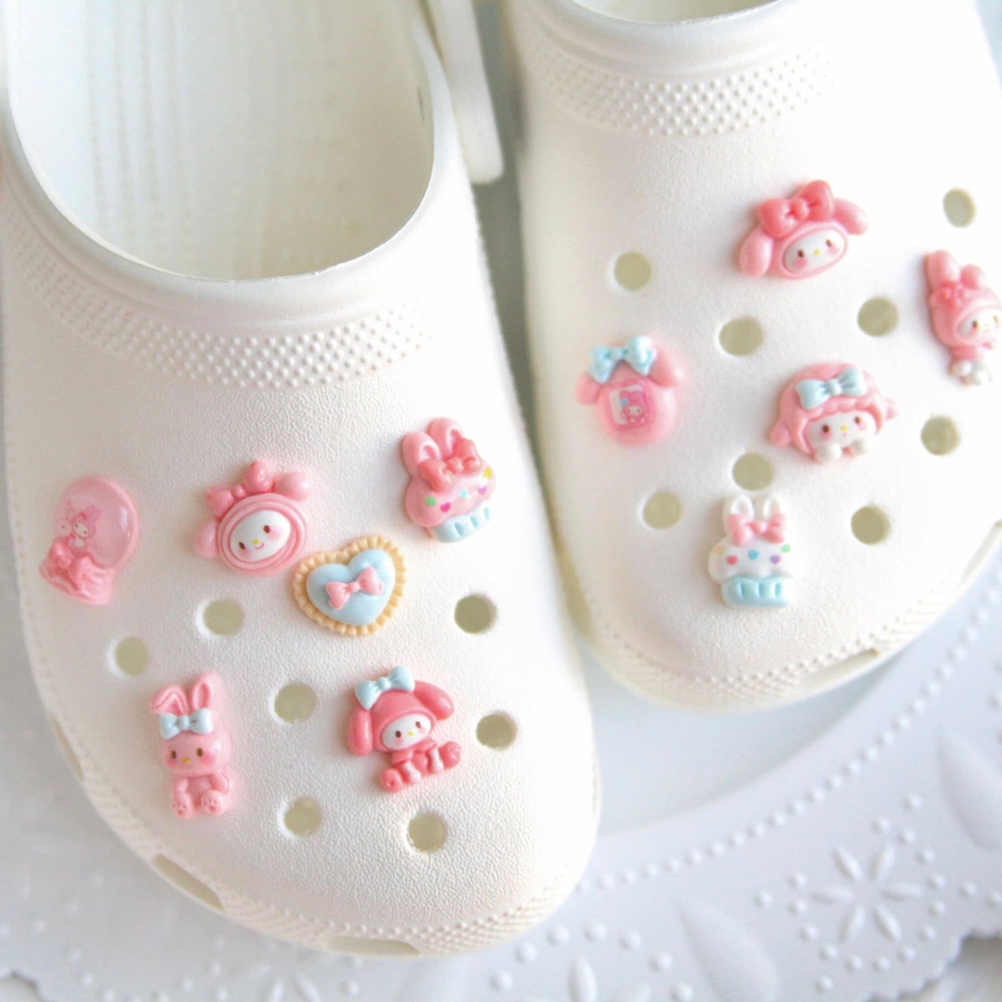 Kawaii Glossy Pink cozy series | shoe charms