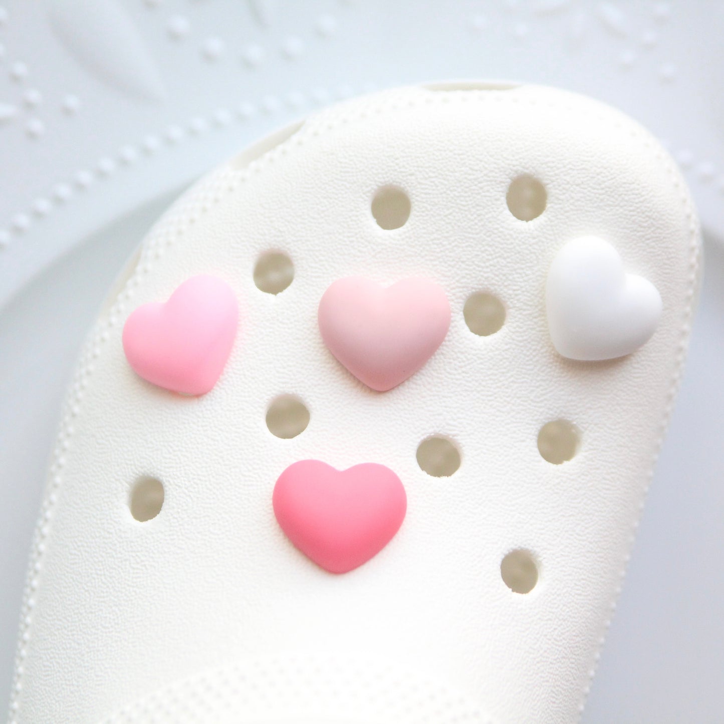 Heart MATTE Shoe Charms Pastel Bright | SOFT TOUCH