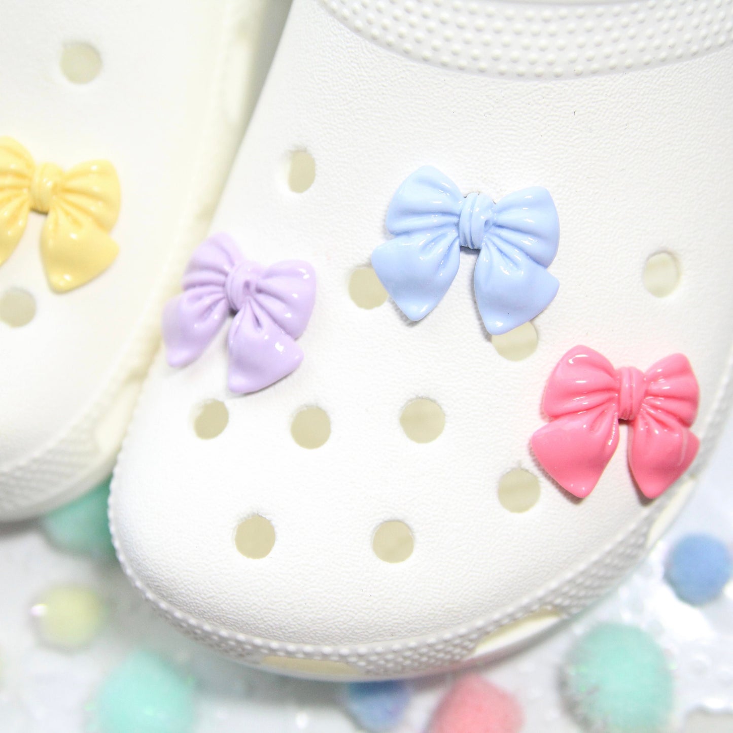 Glossy Bows | cute shoe charms